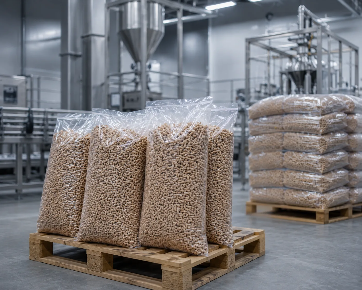 Polyethylene sacks for pellets and fuel products